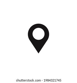 location map icon vector on a white background