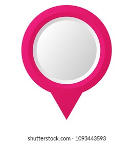 Location map icon vector. Pointer Isolated on white background.
