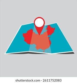 location and map icons from china
