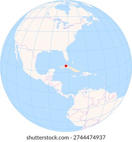Location Map of Juan Gualberto Gomez Airport (Varadero, Matanzas, Cuba). IATA-code: VRA. No labels at all.
