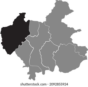 Mapa de ubicación del distrito de Wülflingen de Kreis 6, Winterthur, Suiza