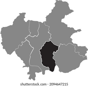 Mapa de ubicación del distrito de Kreis 7 Mattenbach de Winterthur, Suiza