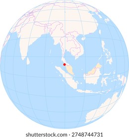 Location Map of Langkawi Int. Airport (Langkawi, Kedah, Malaysia). IATA-code: LGK. No labels at all.