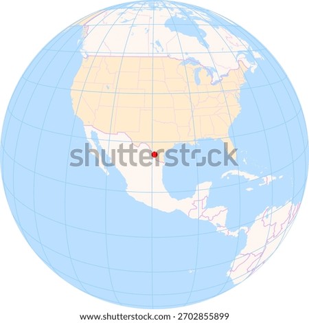 Location Map of Laredo Int. Airport (Laredo, United States). IATA-code: LRD. No labels at all.