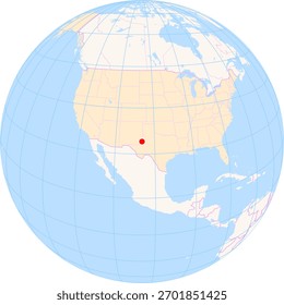 Location Map of Lea County Regional Airport (Hobbs, United States). IATA-code: HOB. No labels at all.