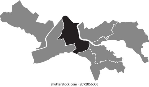 Location map of the Linkes Reussufer District of Lucerne-Luzern, Switzerland