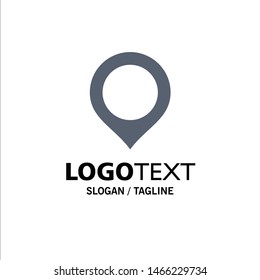 Location, Map, Marker, Mark Business Logo Template. Flat Color. Vector Icon Template background