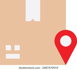 Location Map Navigation Icon Vector FLat Illustration