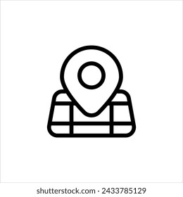 Location, map, navigationicon, suitable for design element with simple outline  icon style has EPS file