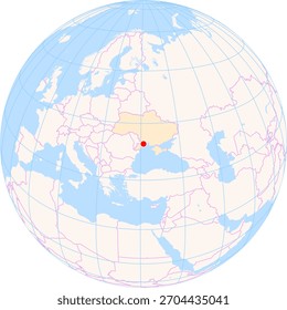 Location Map of Odesa Int. Airport (Odessa, Odessa, Ukraine). IATA-code: ODS. No labels at all.