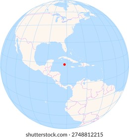 Location Map of Owen Roberts Int. Airport (Georgetown, Cayman Islands, Cayman Islands). IATA-code: GCM. No labels at all.