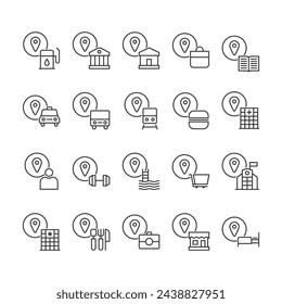  Location Map Pin Icon - Address Icon Set