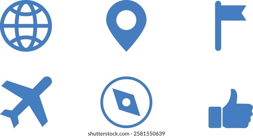 location map pin icon set. location icon design. set of location icons. modern map navigation set icons. Localization Icons