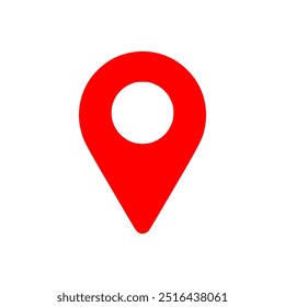 Location or map pin icon symbol. vector illustration
