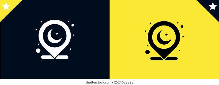 Location or map pin icon symbol. vector illustration