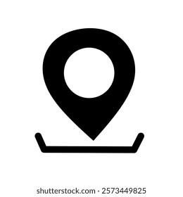 Location or map pin icon symbol. vector illustration