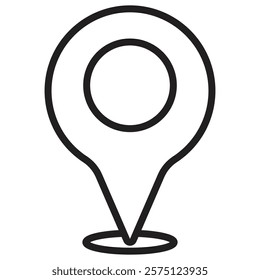 Location or map pin icon symbol, map marker,location pin,map pin icon