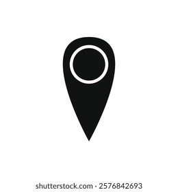 Location or map pin icon symbol. Location pointer. Map pin Vector illustration.