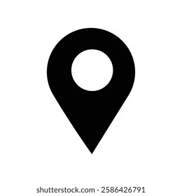 Location or map pin icon symbol. vector illustration