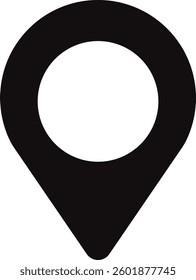 Location or map pin icon symbol. vector illustration