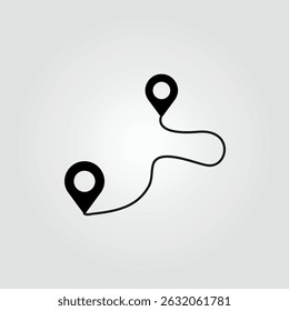 Locación o símbolo de pin de mapa. Ilustración vectorial Icono de ubicación simple y moderno que representa un pin de mapa o marcador GPS. Ideal para su uso en App de navegación, Sitios web de viaje, mapas, servicios de entrega