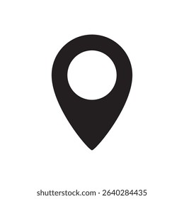 Location or map pin icon symbol illustration.