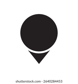 Location or map pin icon symbol illustration.