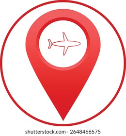 Localização ou símbolo de ícone de pino do mapa. ilustração de vetor