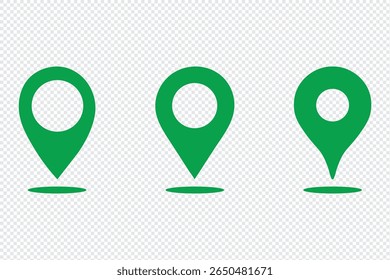Location or map pin icon symbol. Set Of Address place icon symbol. Location icon collection. Vector Illustration.