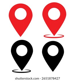 Location or map pin icon symbol. vector illustration eps10