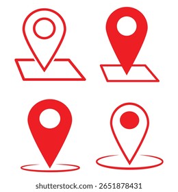 Location or map pin icon symbol. vector illustration eps10