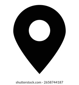 Symbolsymbol für Position oder Zuordnung. Vektorgrafik. Standortsymbol. EPS-10.