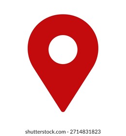 Localização ou símbolo de ícone de pino do mapa. ilustração de vetor