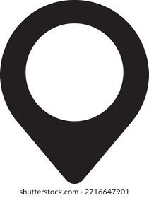 Symbolsymbol für Position oder Zuordnung. Vektorgrafik. Standortsymbol. GPS-Standortsymbol. Flacher Designstil. Moderne Kartenmarkierungen. Ortsmarkensymbole. Abbildung der Kartenmarkierung. Zielsymbol.