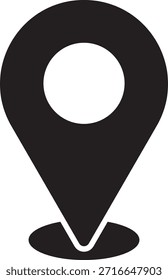 Locación o símbolo de pin de mapa. Ilustración vectorial. Símbolo de Locación. Símbolo de ubicación GPS. Estilo de diseño plano. Marcadores de mapas modernos. Iconos de marca de Locación. Ilustración de marcador de mapa. Símbolo de destino.