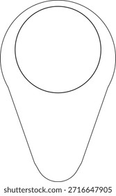 Locación o símbolo de pin de mapa. Ilustración vectorial. Símbolo de Locación. Símbolo de ubicación GPS. Estilo de diseño plano. Marcadores de mapas modernos. Iconos de marca de Locación. Ilustración de marcador de mapa. Símbolo de destino.