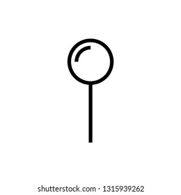 Location map pin icon. Travel sign