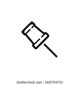 Location map pin icon. Travel sign