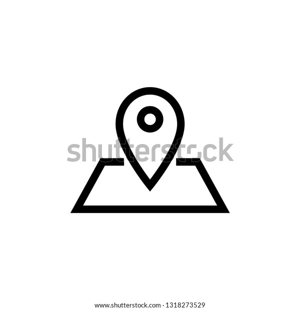 Location map pin icon. Travel\
sign