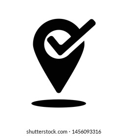 location map pin icon vector