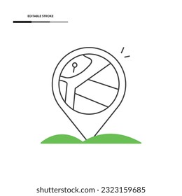 Location And Map Pin Icon Vector Design.