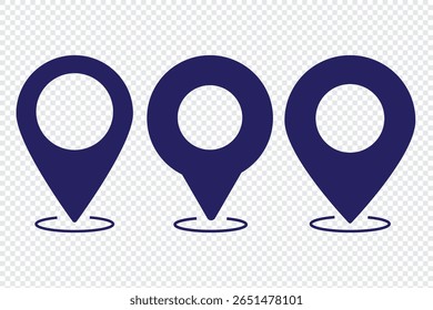 Conjunto de ícones de pin do mapa de localização. Coleção de marcadores de mapa moderna. Ponto de extremidade. Ícone de pin de local. Marcador de lugar do pino do mapa. Ícone do ponteiro do marcador do mapa. Símbolo de localização GPS. Vetor. destination. icon de estilo plano.