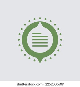 Location and Map Pin Logo Vector Design.