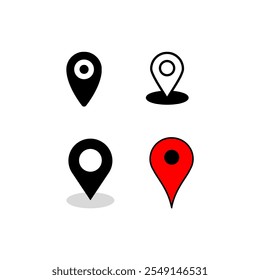 Location, map, pin, mark, navigation Icon silhouette