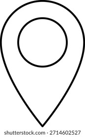Position Karte Stift Marker Symbol Linie
