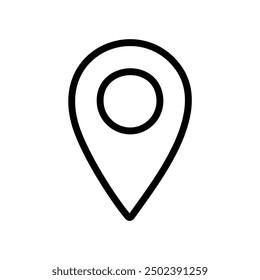 location map pin marker outline icon