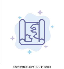 Location, Map, Pin, Point Blue Icon on Abstract Cloud Background
