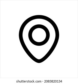 Location map pin vector icon symbol design