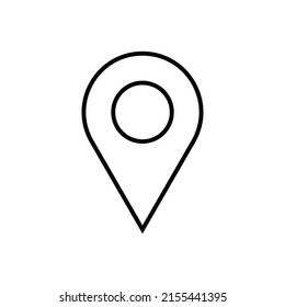 location map pointer icon vector