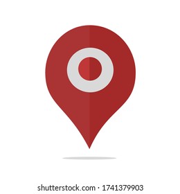 Location Map pointer icon vektor.